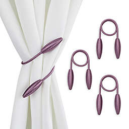 Juvale Purple Rope Curtain Tiebacks, Holdbacks for Drapes (21 In, 2 Pairs)