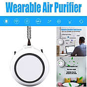 Stock Preferred Mini Wearable Necklace Air Purifier White