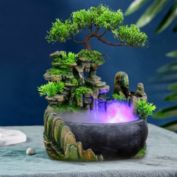 Infinity Merch Desk Decoration Rockery Fountain Waterfall Green