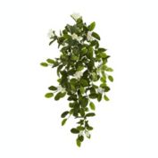 Nearly Natural Modern 19" Mixed Stephanotis & Ivy Hanging Artificial Plant - Set of 4