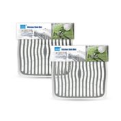 Grand Fusion Quick Drain Kitchen Sink Protector Mat Non-Slip Drain Pad - Gray 2 Pack