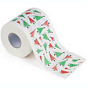 Kitcheniva 1-Piece Colorful Printed Toilet Paper, Christmas Tree