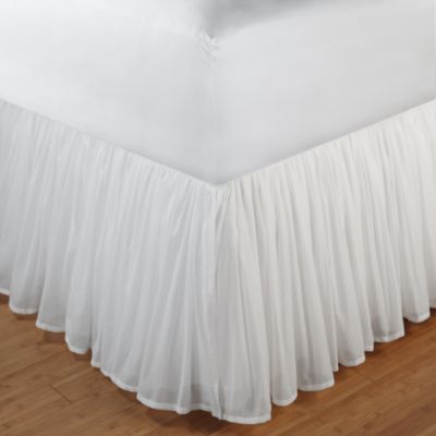 Bed Skirt With Split Corners Bath, White Twin Bed Skirt With Split Corners