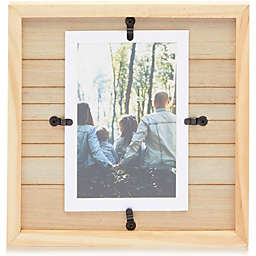Farmlyn Creek Wall Mounted Square Picture Frame for 4 x 6 Inch Photos (8.6 Inches)