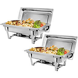 Kitcheniva 2 Packs 8 Quart Chafing Dish Buffet Trays Chafer With Warmer
