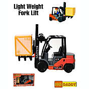 BIG DADDY - Lightweight Construction Truck Series - Forklift with 2 cardboard boxes Playset