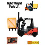 BIG DADDY - Lightweight Construction Truck Series - Forklift with 2 cardboard boxes Playset