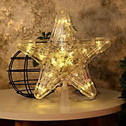 Kitcheniva 10LEDS Christmas Tree Topper Lighted LED Star, Warm White