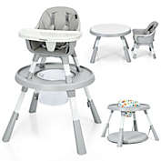 Gymax 6 in 1 Baby High Chair Infant Activity Center w/ Height Adjustment