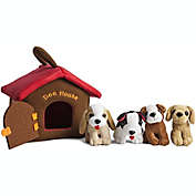 KOVOT Plush Animals Sound Toys with Carrier   Plush Animal Toy Baby Gift   Toddler Gift (Puppy Dog House)