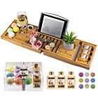 Alternate image 0 for Lovery Premium Bamboo Bathtub Caddy Gift Set - Expandable Tray