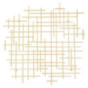 Cheungs Iquara Small Gold Abstract Metal Wall Art