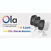 Ask OLA! 2 Way Voice Command Smart Security Camera 3 in 1 pack