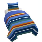 Saturday Park Vintage Stripe 100% Organic Cotton Duvet Cover & Sham Set