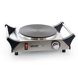 Better Chef Portable Stainless Steel Solid Element Single Electric Burner