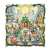 Korsch Seasonal Decorative Grimm&#39;s Fairy Tales Christmas Advent Calendar - 12"H x 12"W x .1"D