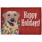 The Rug Department Liora Manne Frontporch Happy Holidays Indoor Outdoor Area Rug Red