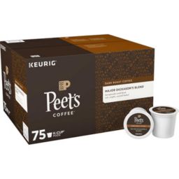 Peet's Coffee Major Dickason's Blend Coffee, Dark, Keurig K-Cup Pods, 75 ct