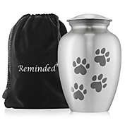 Reminded Pet Cremation Urns for Dog and Cat Ashes, Memorial Paw Print Urn