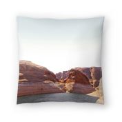 Southwestern Travel Print by Tanya Shumkina 16 x 16 Throw Pillow - Americanflat