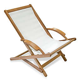 Prime Teak - Folding Sun Chair with Batyline Sling