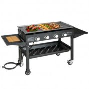 Costway 60000BTU 4 Burner Foldable Outdoor Propane Gas Grill with Wheels