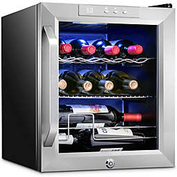 Ivation 12 Bottle Compressor Wine Cooler Refrigerator w/Lock 41f-64f Stainless Steel