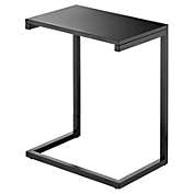 mDesign Modern Minimalistic Metal Accent Desk and Tray Furniture Unit