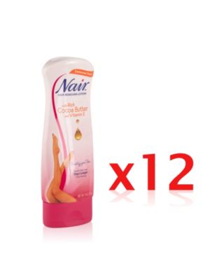 Nair Cocoa Butter Hair Removal Lotion - Set of 12