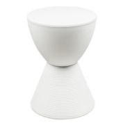 LeisureMod Modern Round  Boyd Side Table BS12W