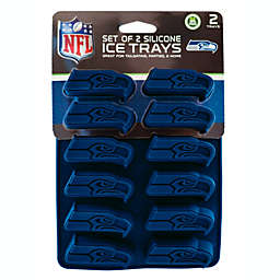MasterPieces Game Day Set - FanPans NFL Seattle Seahawks - Silicone Ice Cube Trays Two Pack - Dishwasher Safe