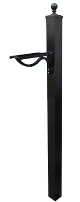 Special Lite Products SPK-710 Springfield Direct Burial Mailbox Post - Black