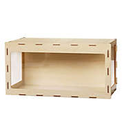 COZIWOW Large Hamster Cage, Wooden Hamster Shelter with Acrylic Board and Flip Top