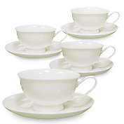 Porcelain Cup & Saucer - Helios - Set of 4 by English Tea Store
