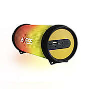 Axess HIFI Bluetooth Media Speaker with Colorful RGB Lights in Yellow