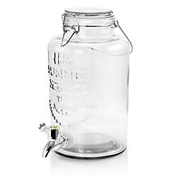 Gibson Home Bayfront Summer 2.5 Liter Mason Jar Glass Beverage Dispenser