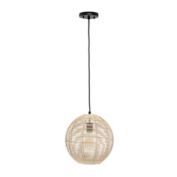 Lalia Home Ball Shaped Rattan Pendant