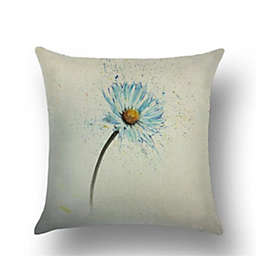 Dandelion Cotton And Linen Throw Pillow Cover - Daisy - 18