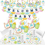 Big Dot of Happiness Colorful Baby Shower - Gender Neutral Party Supplies - Banner Decoration Kit - Fundle Bundle