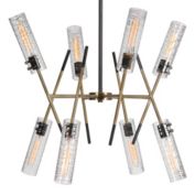 Contemporary Home Living 32" Uttermost Telesto 8 Light Linear Pendant