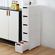 Kitcheniva 5-Tier Bathroom Floor Cabinet Free Standing