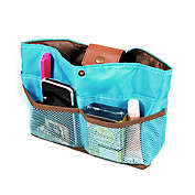 Wrapables Ultimate Purse Insert / Handbag Organizer & Day Clutch / Sky Blue