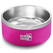 Black Rhino The Dura-Bowl (64 Oz) Double Insulated Stainless Steel Food & Water Dog Bowls