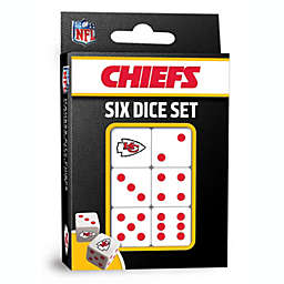 MasterPieces Game Day - NFL Kansas City Chiefs - 6 Piece Team Logo Dice Set - D6 Standard Size