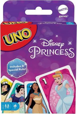 Mattel Games UNO Disney Princesses Matching Card Game, 2-10 Players