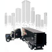 BIG DADDY - City Workers & Construction BIG RIG Semi-Trucks Toy Series - Hallow Hitch Carrier Cross Country Transport Vehicle