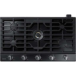 Samsung  36 inch Black Stainless 5 Burner Gas Cooktop