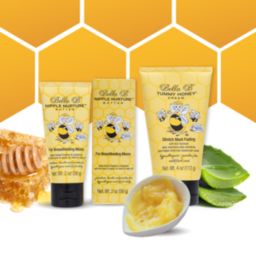 Bella B Naturals Bundle  Nipple Nurture Butter 2 oz and Tummy Honey Cream 4 oz