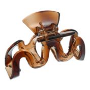 Unique Bargains Claw Clip Hair Accessories, Hair Clip No Slip Grip Plastic for Women Girls, Brown, 3.46"