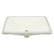 American Imaginations Undermount Biscuit Undermount Sink in Enamel Glaze Finish